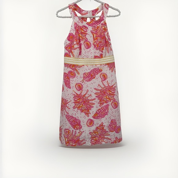 Lilly Pulitzer Dresses & Skirts - Lilly Pulitzer Tinsley Resort White Conched Out Halter Dress Resort Cruise SZ 6